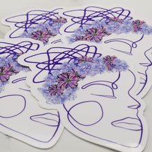 Load image into Gallery viewer, Four Anxiety Stickers overlapping.