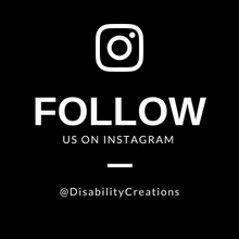 Load image into Gallery viewer, Instagram Icon. Follow us on Instagram @DisabilityCreations