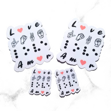 Load image into Gallery viewer, The sticker with pink hearts