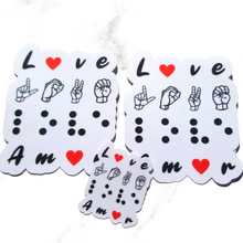 Load image into Gallery viewer, The stickers with red hearts