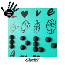 Load image into Gallery viewer, A closer look of the Love in Four Languages Canvas.