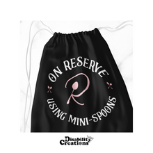 Load image into Gallery viewer, The drawstring bag, pink option.
