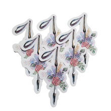 Load image into Gallery viewer, A pile of the White Cane Stickers