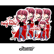 Load image into Gallery viewer, Four large  stickers and a small sticker  of the lady with red hair.
