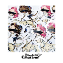Load image into Gallery viewer, Multiple stickers piled on top of each other.
