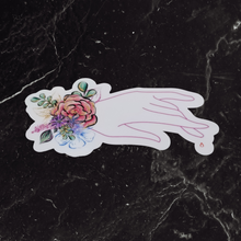 Load image into Gallery viewer, A Diabetes Sticker on top of a black marble.
