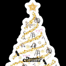 Load image into Gallery viewer, A closer look of the top of the disability Christmas tree.
