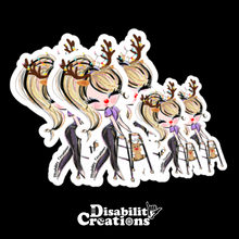 Load image into Gallery viewer, Three large and two small stickers.
