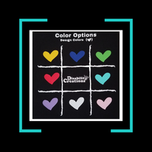 Load image into Gallery viewer, Vinyl Color Options: Blue, Green, Mint, Pink, Purple, Red, White, and Yellow.
